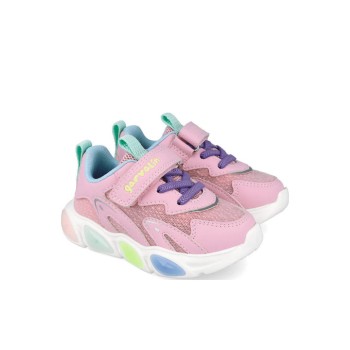 GARVALIN ΠΑΙΔΙΚΑ SNEAKERS ΜΕ ΦΩΤΑΚΙΑ ΡΟΖ 251808-D032  